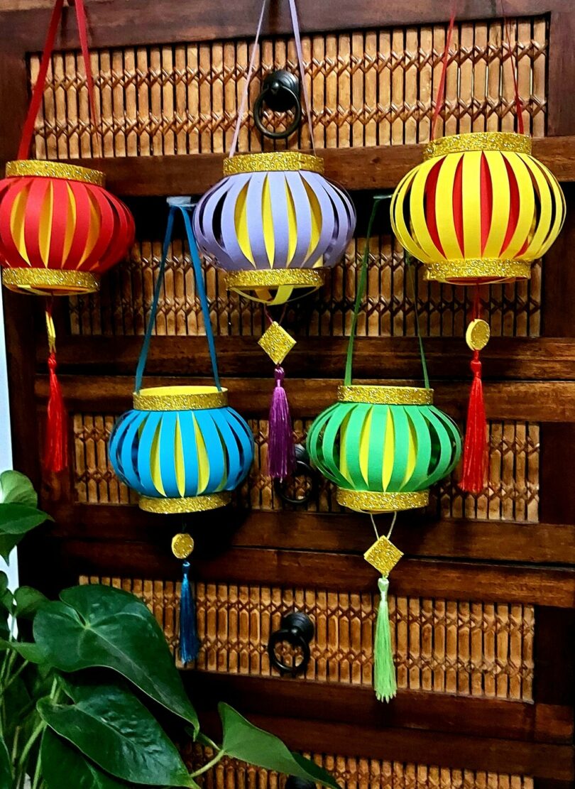 lanterne cinesi con luce led