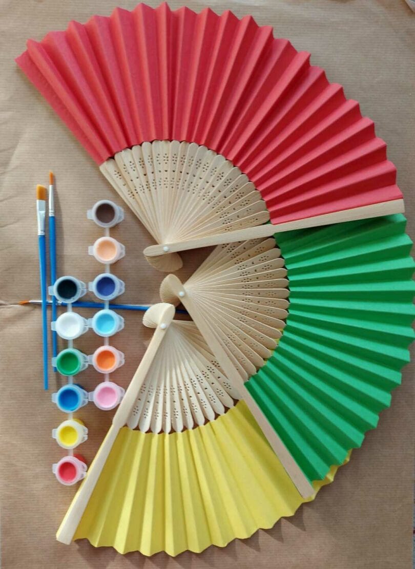 Ventagli da colorare